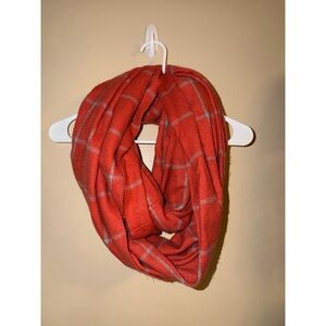 Red Plaid Infinity Scarf